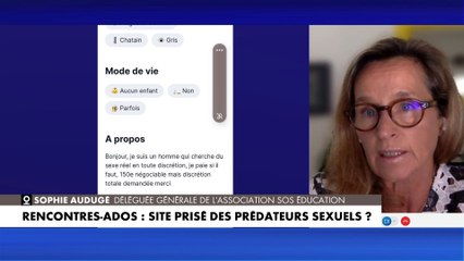 Sophie Audugé : «Il convient, pour les parents qui sont informés, d'interdire leurs enfants d'y aller parce que c'est le meilleur moyen de les protéger»