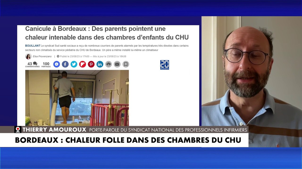 Thierry Amouroux : «Malheureusement depuis 20 ans les différents gouvernements coupent les vivres des hôpitaux donc forcément cela se ressent au niveau des équipements et des moyens mis à disposition»