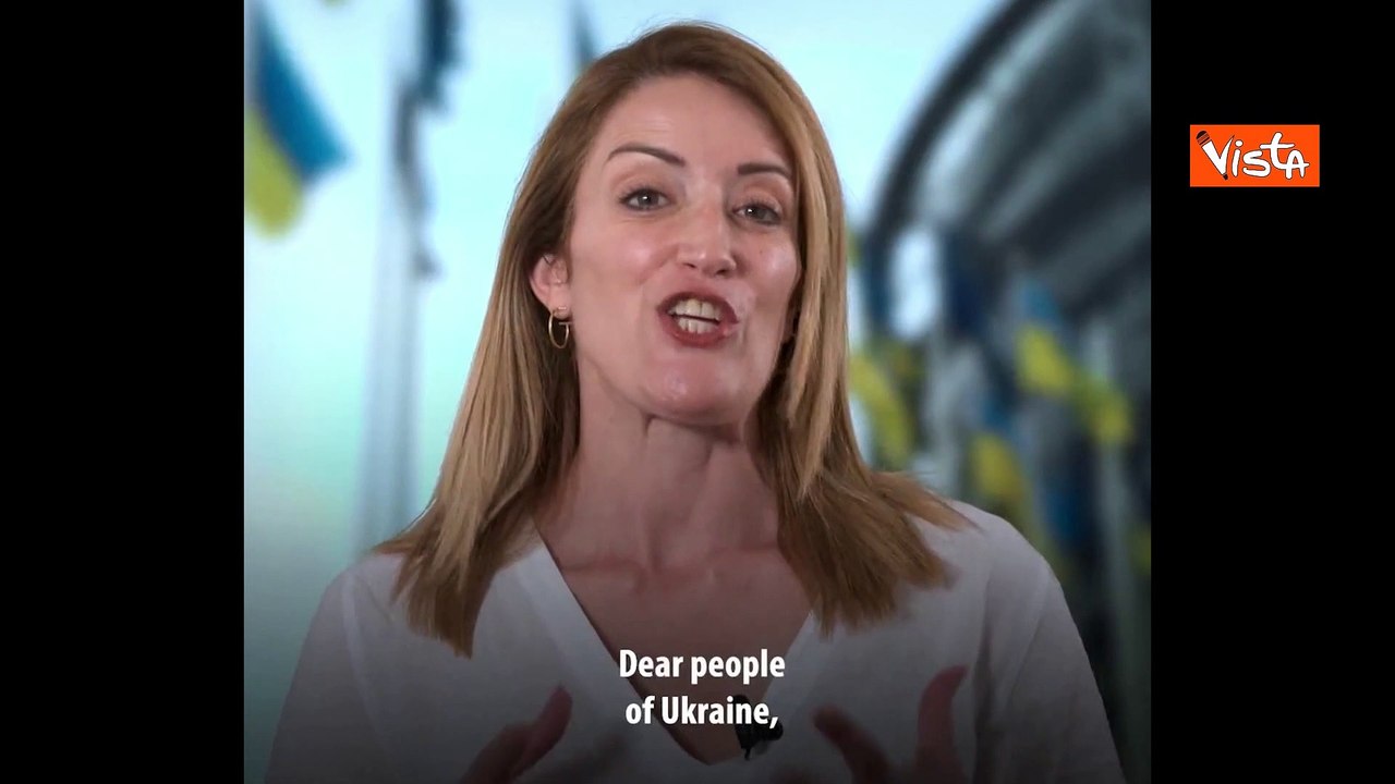 Il messaggio di Metsola per la giornata dell'indipendenza ucraina: "Vi auguro un futuro europeo"