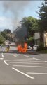 Dramatic footage shows the moment a car went up in flames in Darnall, Sheffield