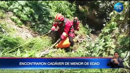 Encontraron cadáver de un menor de edad en el sur de Quito