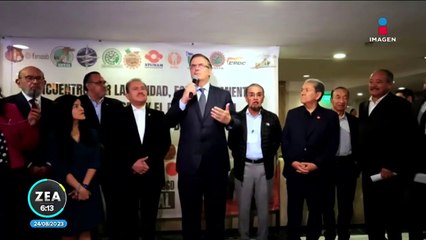 Ebrard entrega pruebas sobre acarreo de otros contendientes de Morena