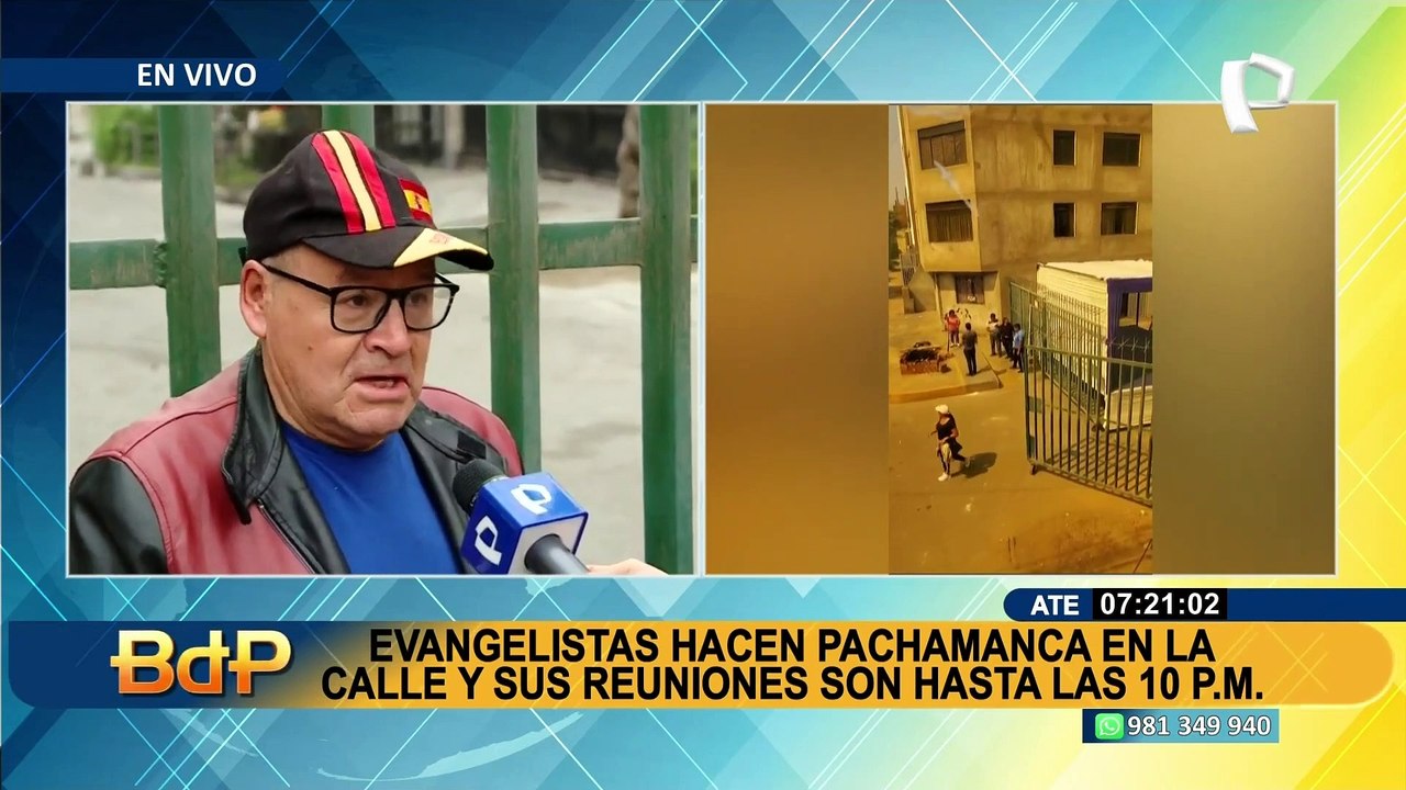 Ate: denuncian que evangélicos se apropian de vía pública y hacen bulla hasta la noche