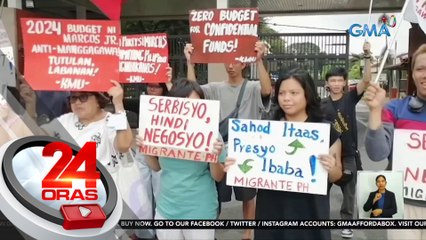 Panawagang dagdag-sahod, inusisa sa hearing para sa DOLE budget | 24 Oras
