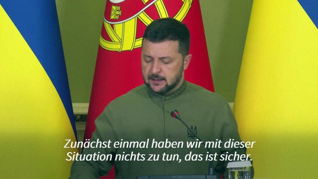 Selenskyj: Ukraine hat nichts mit Prigoschins Tod zu tun