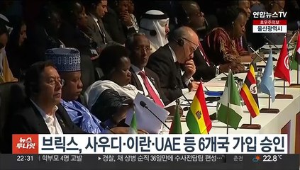 브릭스, 사우디·이란·UAE 등 6개국 가입 승인…회원국 11개로