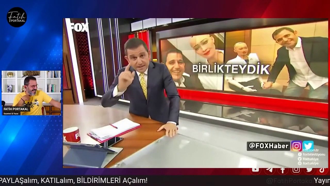 Fatih Portakal yıllar önce yapay zeka Sophia'ya ne sordu?