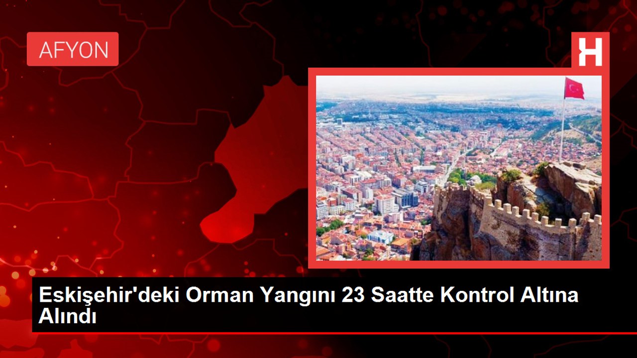 Eskişehir'deki Orman Yangını 23 Saatte Kontrol Altına Alındı