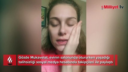 Gözde Mukavelat'ın korku dolu anları! Evine kurşun isabet etti