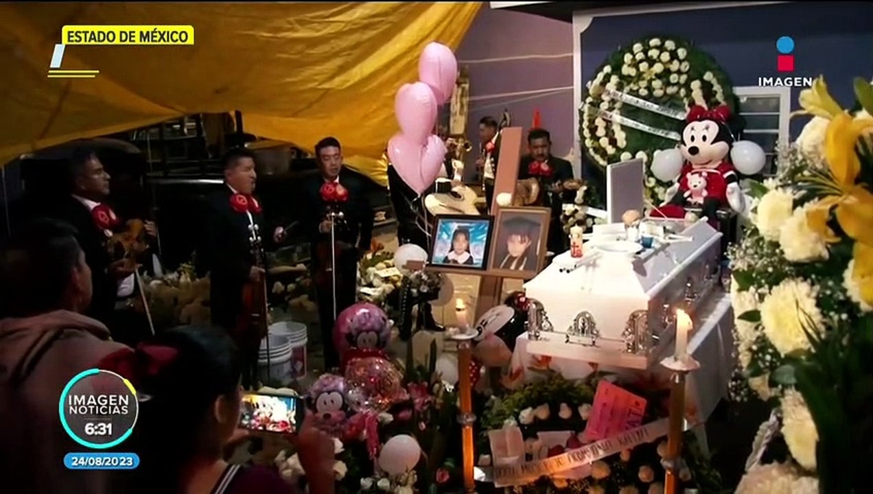 Despiden a Katia, niña de 5 años víctima de una bala perdida en Chalco