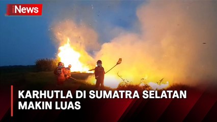 Ratusan Hektare Lahan di Kabupaten OKI Sumsel Terbakar