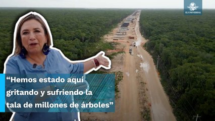 El Tren Maya es la "contradicción del bienestar social", dicen activistas a Xóchitl Gálvez
