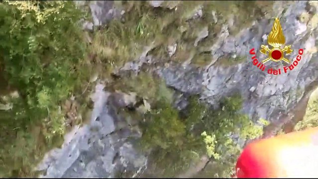 Grignetta, l'intervento di soccorso dei Draghi dei Vigili del Fuoco