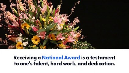 What Does National awards india Mean?
