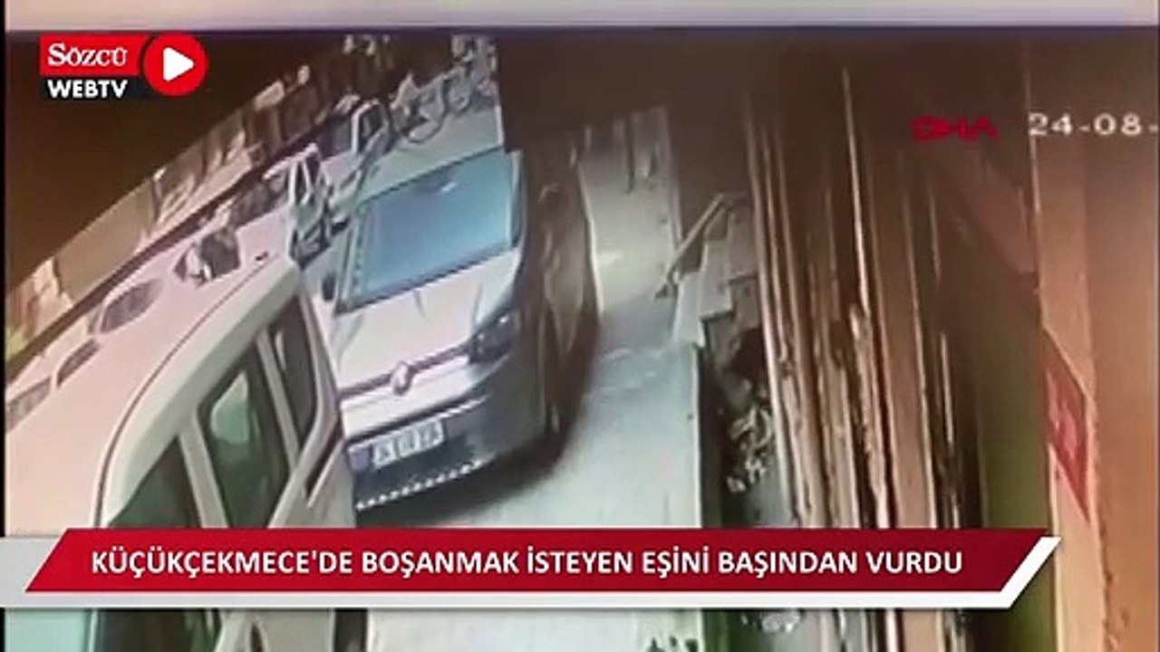 Küçükçekmece'de boşanmak isteyen eşini başından vurdu 