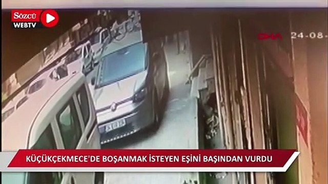 Küçükçekmece'de boşanmak isteyen eşini başından vurdu 