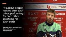 “It’s about people looking after each other, performing for each other, sacrificing for each other”: Michael Carrick previews West Bromwich Albion vs. Middlesbrough