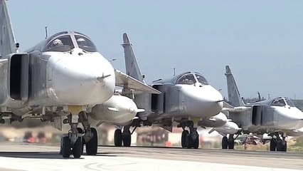 Imagens impressionantes de demonstração de força em operação de russos e sírios