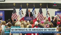 Exabogado de Donald Trump se entrega a las autoridades