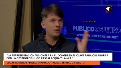 “La representación misionera en el Congreso es clave para colaborar con la gestión de Hugo Passalacqua y la mía”