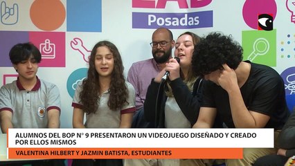 Download Video: Alumnos del BOP N° 9 presentaron un videojuego diseñado y creado por ellos mismos