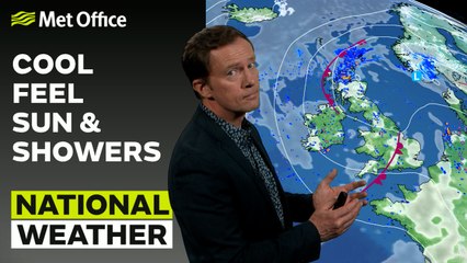 24/08/23 – A mixture of sunshine and showers – Evening Weather Forecast UK – Met Office Weather