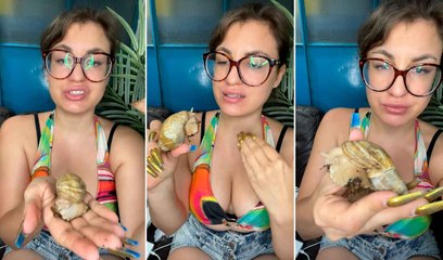 Video: German woman gains popularity on TikTok with pet snail videos