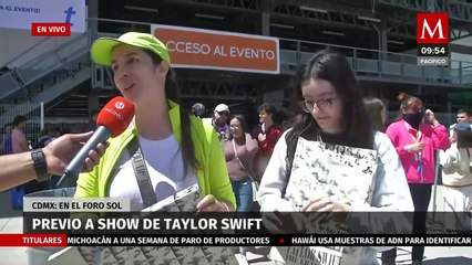 Largas filas previo a show de Taylor Swift en el Foro Sol de la CdMx