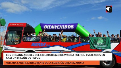 Los organizadores del cicloturismo de Wanda fueron estafados en casi un millón de pesos