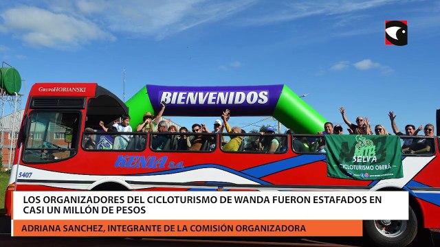 Los organizadores del cicloturismo de Wanda fueron estafados en casi un millón de pesos