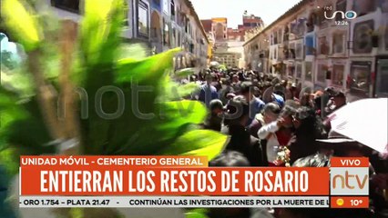 Entierro de Rosario, menor intoxicada