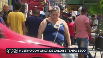 Inverno com onda de calor e tempo seco