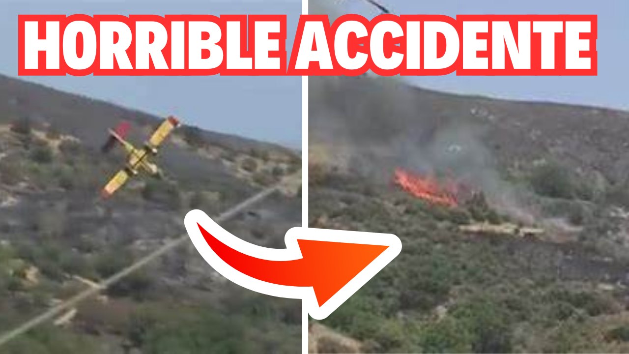 HORRIBLE Accidente de Avión Cisterna de Agua en Grecia