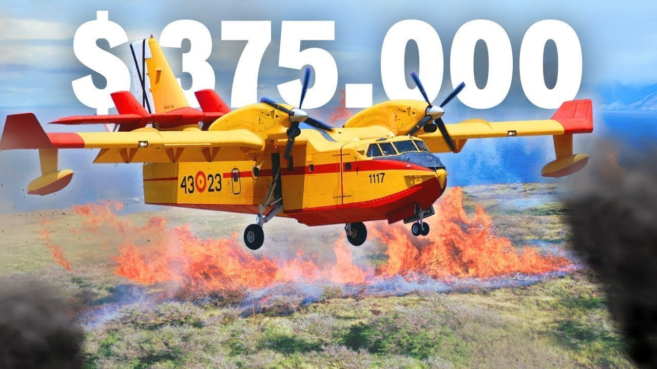 CARO Avión Bombardero de Agua CL-215