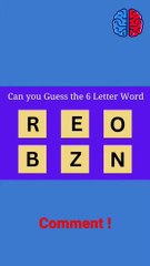Can You Find the 6 Letter Word_ IQ Test #iq #pu