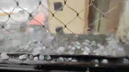 Temporal com granizo atinge Grande Florianópolis