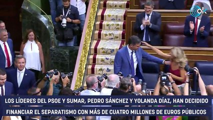 Sánchez y Díaz financian el separatismo: más de 4 millones para Junts y ERC con la cesión de diputados