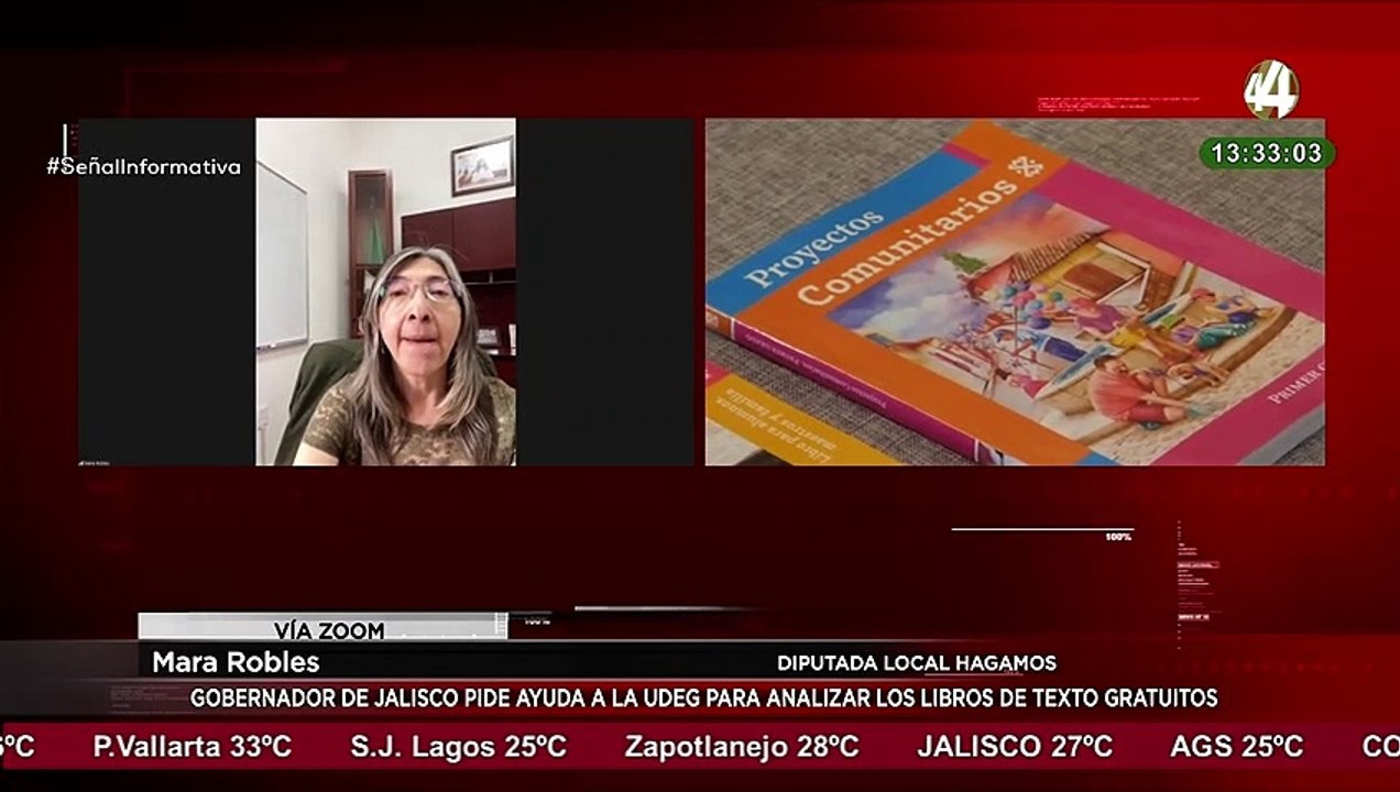 Mara Robles habla de la ayuda que pide Enrique Alfaro a la UdeG para analizar los libros de texto
