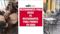 Restaurantes para ricos vs restaurantes para pobres