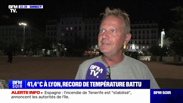 Il faut s'économiser et s'hydrater : À Lyon, où le record absolu de température (41,4°C) a été battu, les habitants tentent de s'acclimater à la chaleur