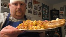 Tank Cooks Western Omelette