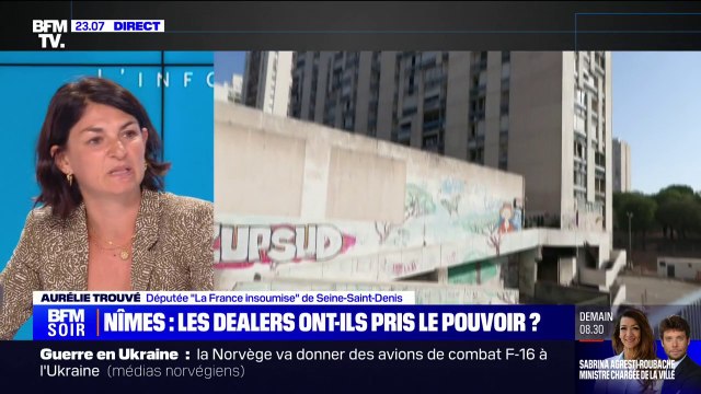 Fusillades à Nîmes: [Les habitants du quartier Pissevin] se sentent abandonnés par la République et par l'État , pour Aurélie Trouvé (LFI)