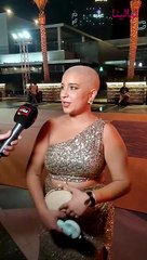 أسما منير في مهرجان القاهرة للدراما بعد حلاقتها شعرها