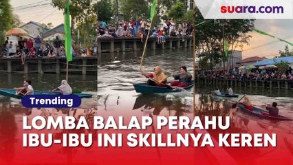 Dinobatkan Sebagai Raja Jalanan, Ibu RT ini Tunjukkan Aksinya di Air, Warganet: Ibu-Ibu Emang Engga Ada Obeng!
