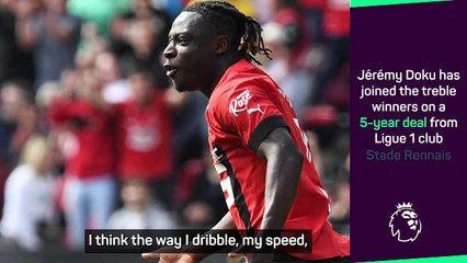 Doku 'cannot wait to start' at Manchester City