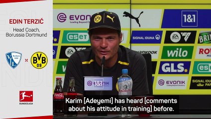 Terzic doubles down: 'Not the first time' Adeyemi has heard Dortmund criticism