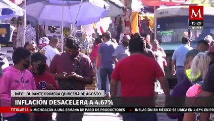 Inegi informa sobre la inflación en México durante la primera quincena de agosto