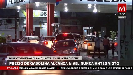 Precio de gasolina alcanza nivel nunca antes visto en sexenio de AMLO