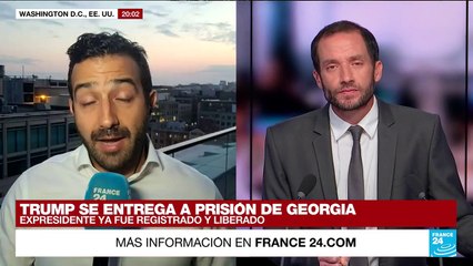 Informe desde Washington: en una prisión de Georgia, Donald Trump fue registrado y liberado