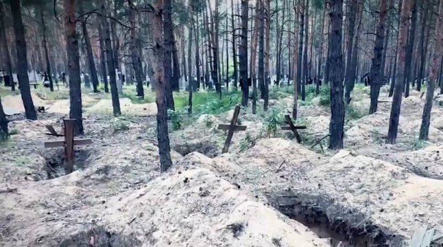Guerra en Ucrania: la crudeza de las fosas comunes donde reposan víctimas de la tortura